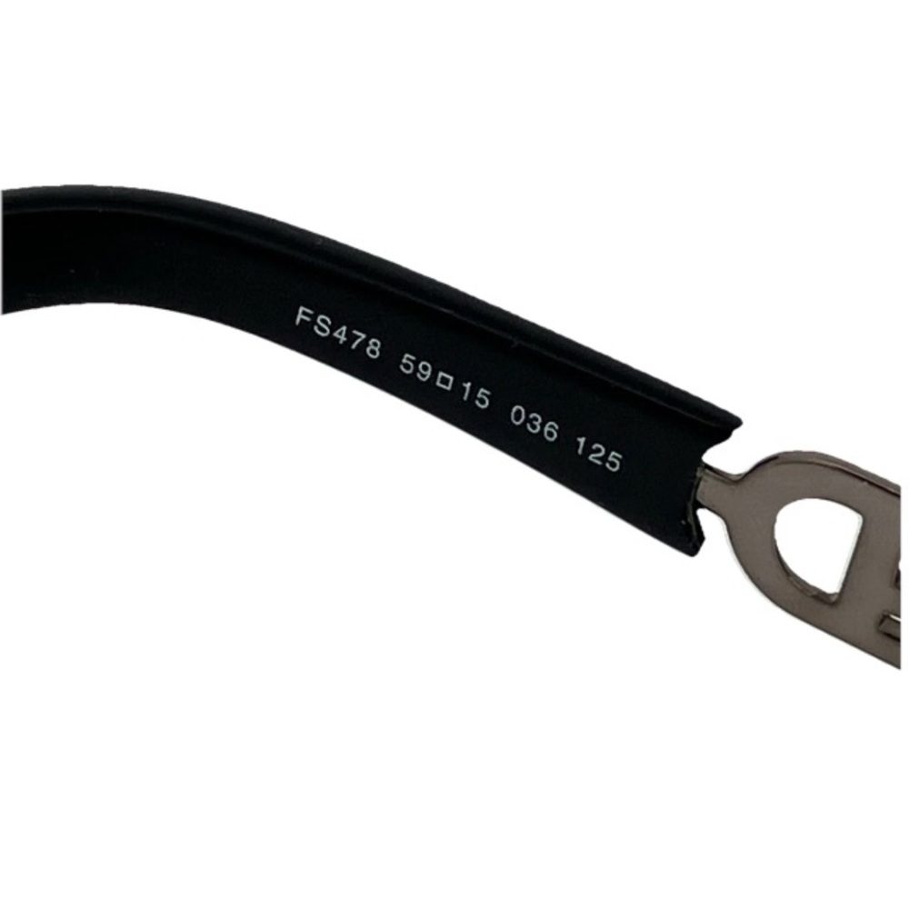 Vintage Fendi Logo Metal Women’s Sunglasses Brown Pewter F478 Made in Italy - Picture 9 of 16